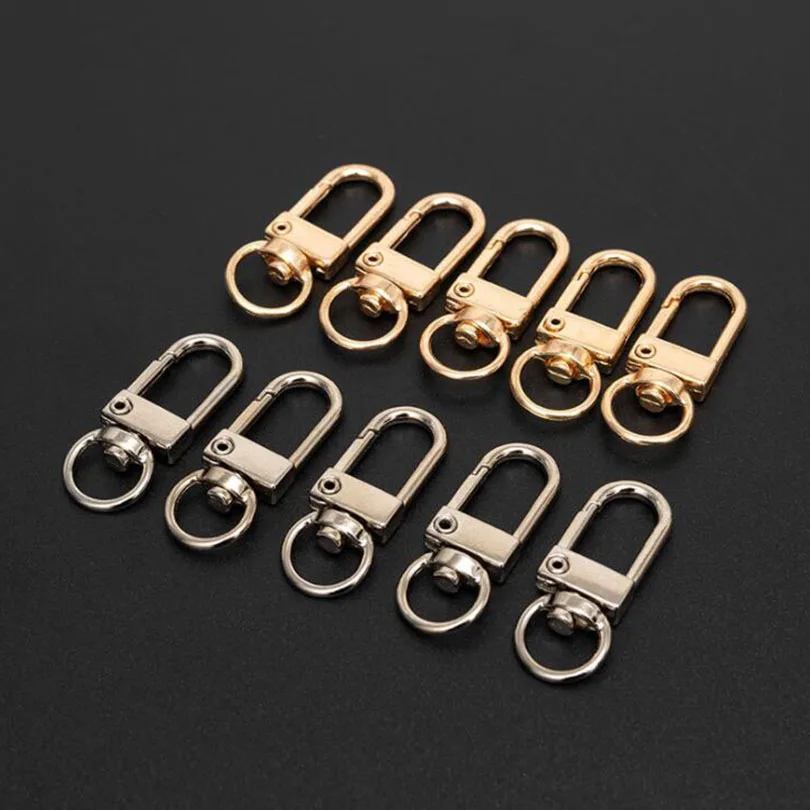 

5pcs 3Colors Metal Swivel Trigger Lobster Clasp Snap Hook Key Chain Ring Paracord Lanyard DIY Craft Outdoor Backpack Bag Parts