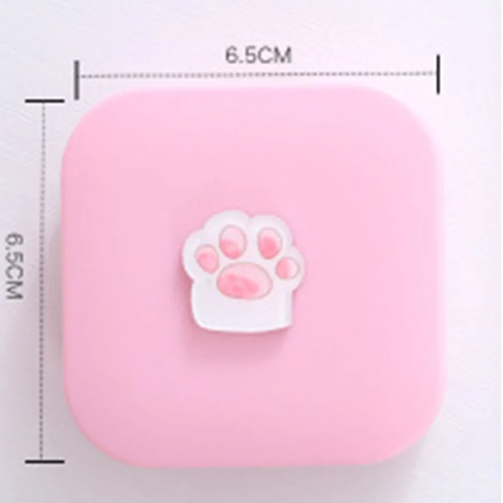 

Plating Mirror Contact Lens Case Myopia Beauty Care Box Simple Double Storage Box Portable Contact Lens Storage Box