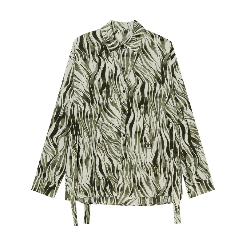 

Spring new products retro design loose personality printing long-sleeved shirt for men M6-S-2105