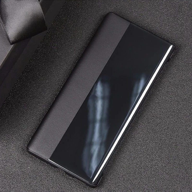 Чехол-книжка для HUAWEI Mate30 Pro умный защитный чехол с окошком кожаный камеры |