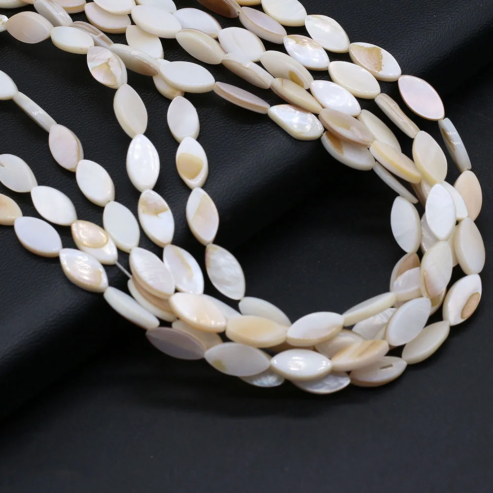 

Natural Freshwater Shell Beads Horse Eye Shape for DIY Jewelry Making Necklace Earrings Bracelet Accessories Gift