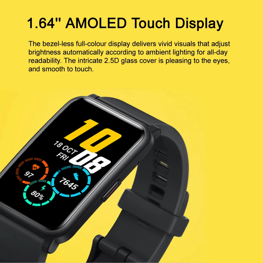 смарт часы Honor Watch ES AMOLED дисплей 1 64 дюйма Bluetooth 5 Смарт с измерением пульса и уровня