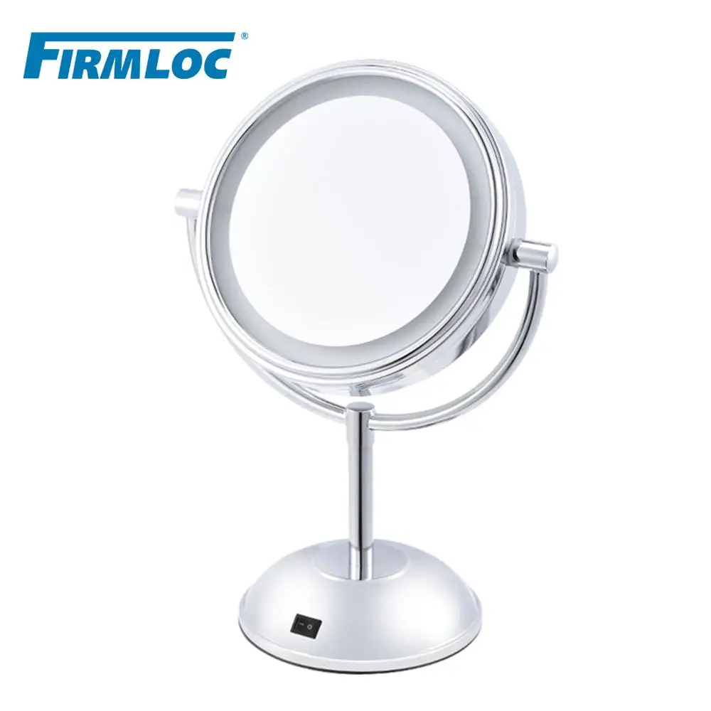 Firmloc 2 железные светодиодные лампы для лица ванная комната круглое зеркало макияж