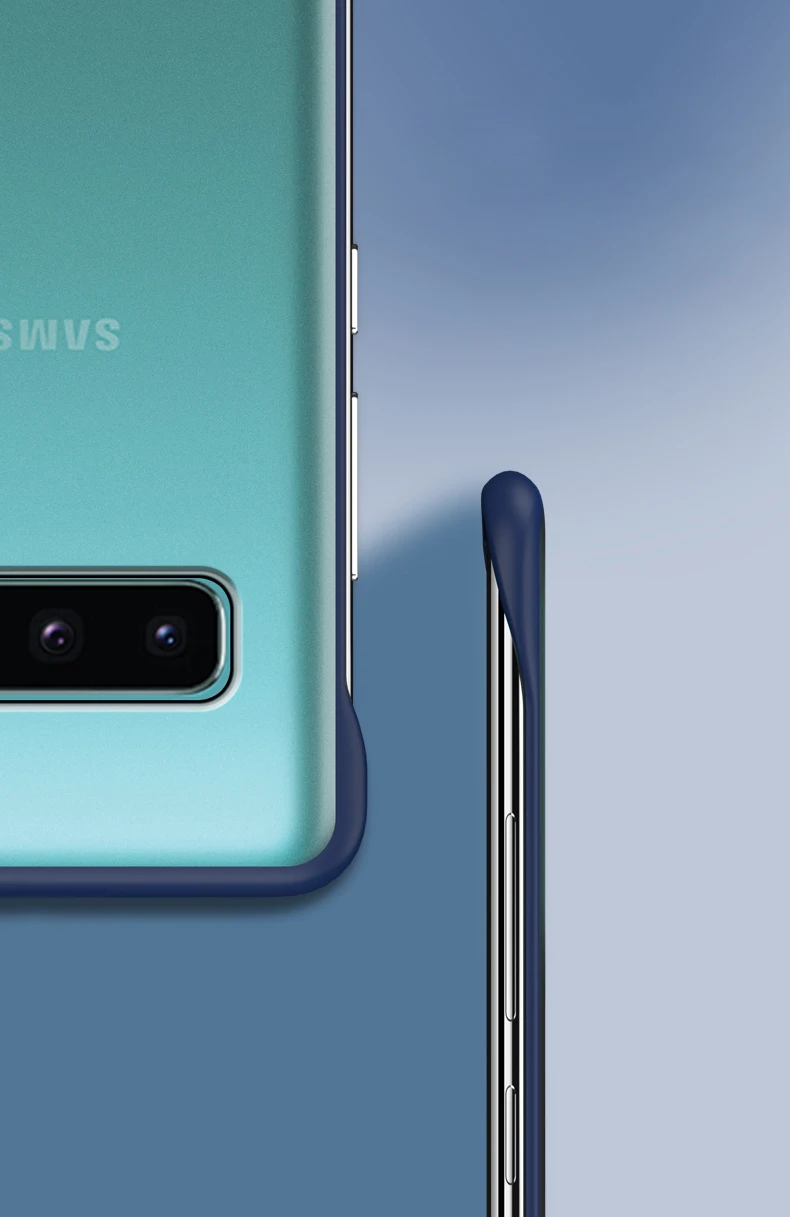 Прозрачный матовый чехол без оправы для samsung Galaxy S8 S7 S9 S10 Plus S10E S10 Lite чехол для samsung Galaxy Note 8 9 чехол
