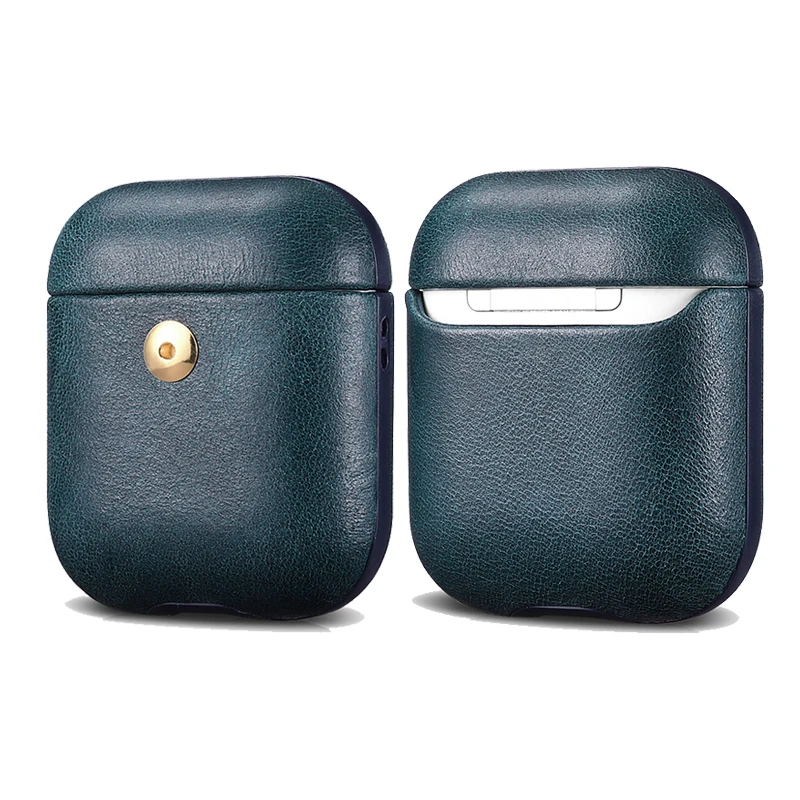 Чехол XOOMZ для Apple Airpods из натуральной кожи для Airpods 1 2 винтажная Защитная сумка для Airpods 2 1 жесткий чехол для ПК