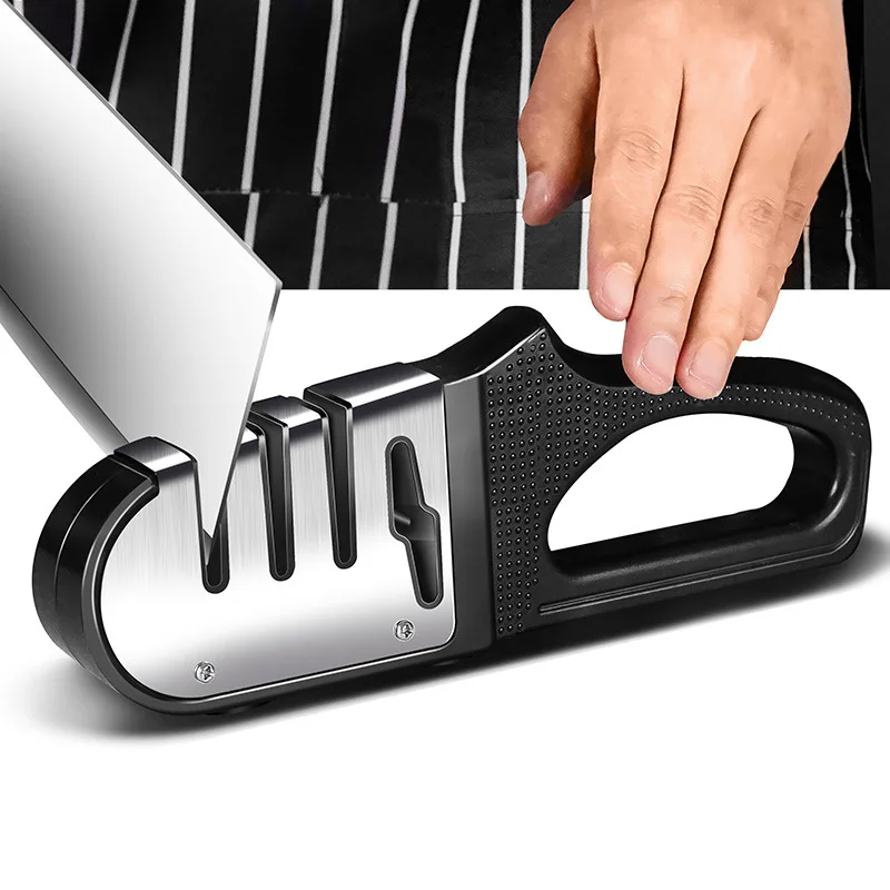 Точилка для ножей инструмент заточки 3 этапа с алмазным покрытием и тонким