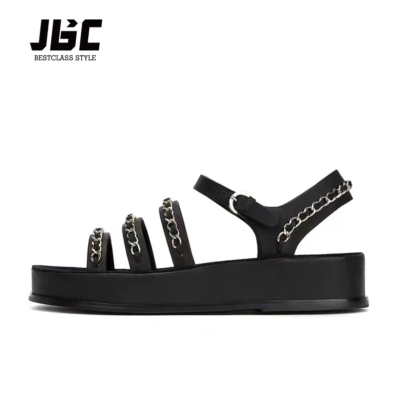 

JBC 2021 New Summer Fashion Design Weave Women Sandals Ladies Sandals Open Toe Shoe