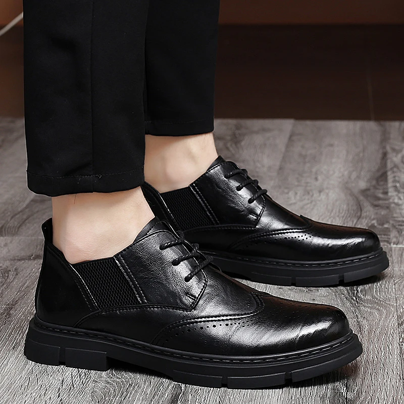 Мужская обувь мужские туфли-оксфорды модельные туфли высокого качества деловые
