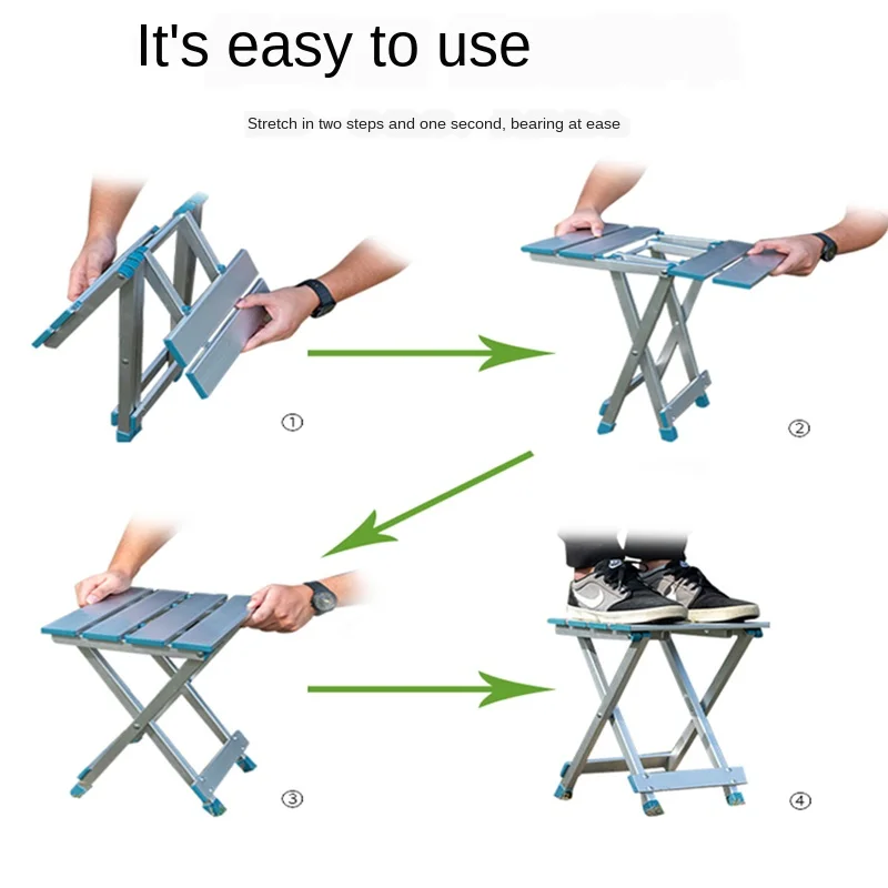 

folding portable garden furniture stable durable outdoor camping chair thickened metal Mazar small stool