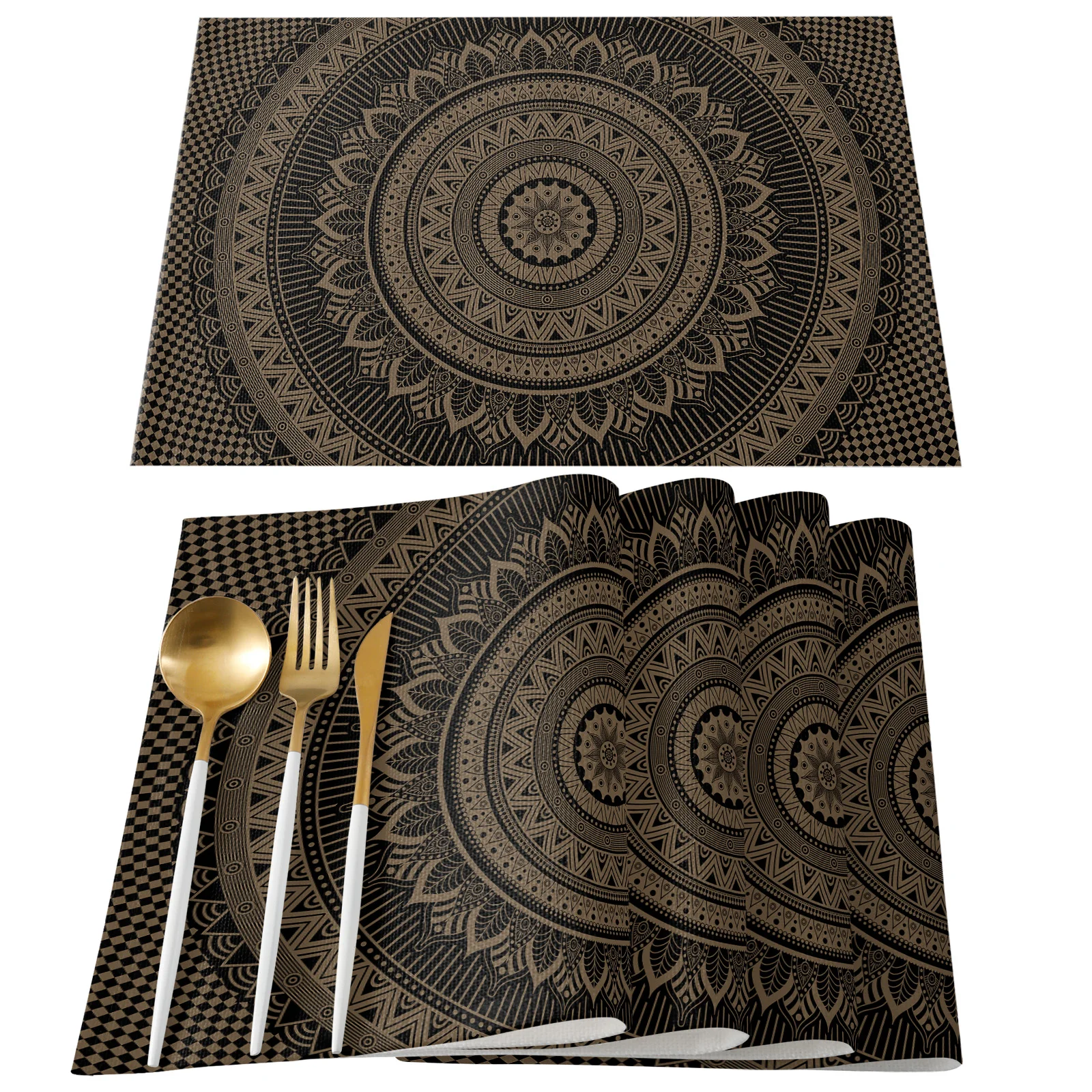 Hippie Black Mandala Bohemian Style Table Runner Christmas Decorations for Home Cloth Wedding Party Decor | Дом и сад