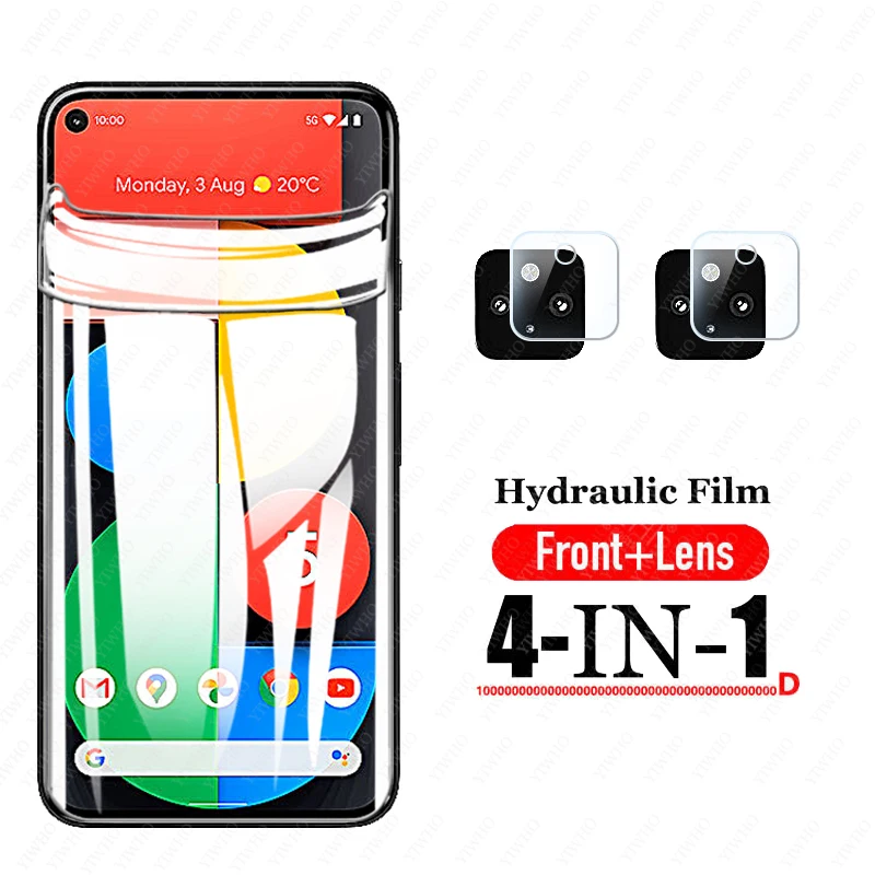 

999D Soft Hydrogel Film for Google Pixel 4XL XL4 4 A 4A 5G 5 Pixel5 Pixel4A Protective Film Screen Protector Camera Lens Glass