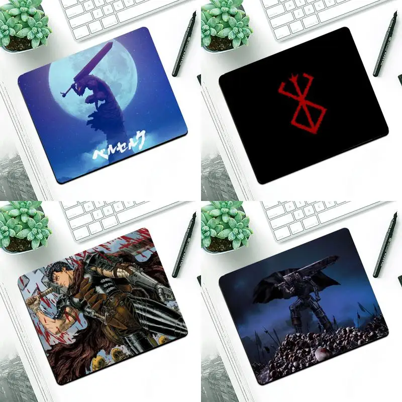 

berserk gamer play mats Mousepad Small Pads Rubber Mouse Mat MousePad Desk Gaming Mousepad Cup Mat