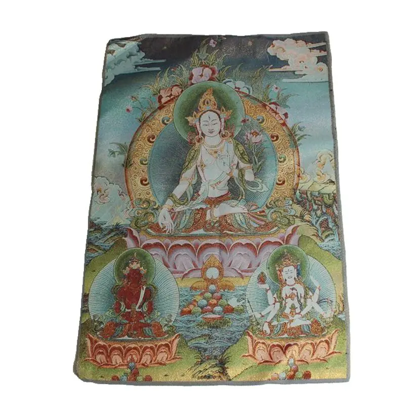 

Collect Nepal Thangka silk Buddha, Tibetan Buddha Tangka tangguanyin Buddha embroidery No. 12