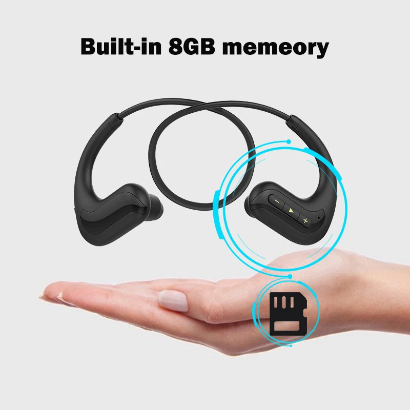 Bluetooth-наушники для плавания 8 ГБ IPX8 водостойкие | Электроника