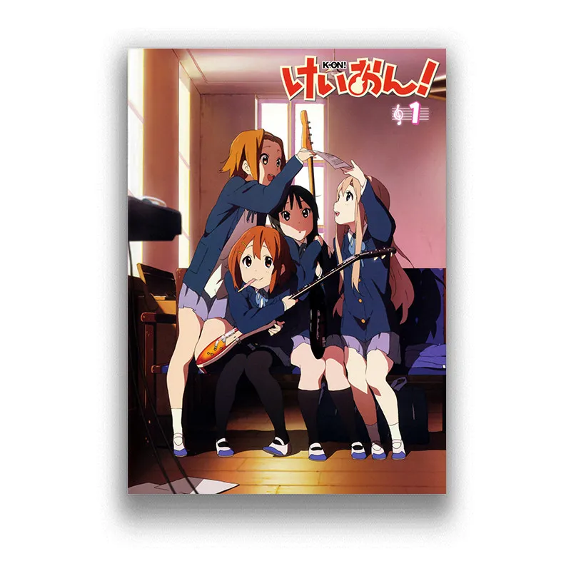 Japanese animeK-ON White Coated Paper Prints High Definition Clear Image Livingroom Bedroom Bar Decoration Home Art Brand | Дом и сад