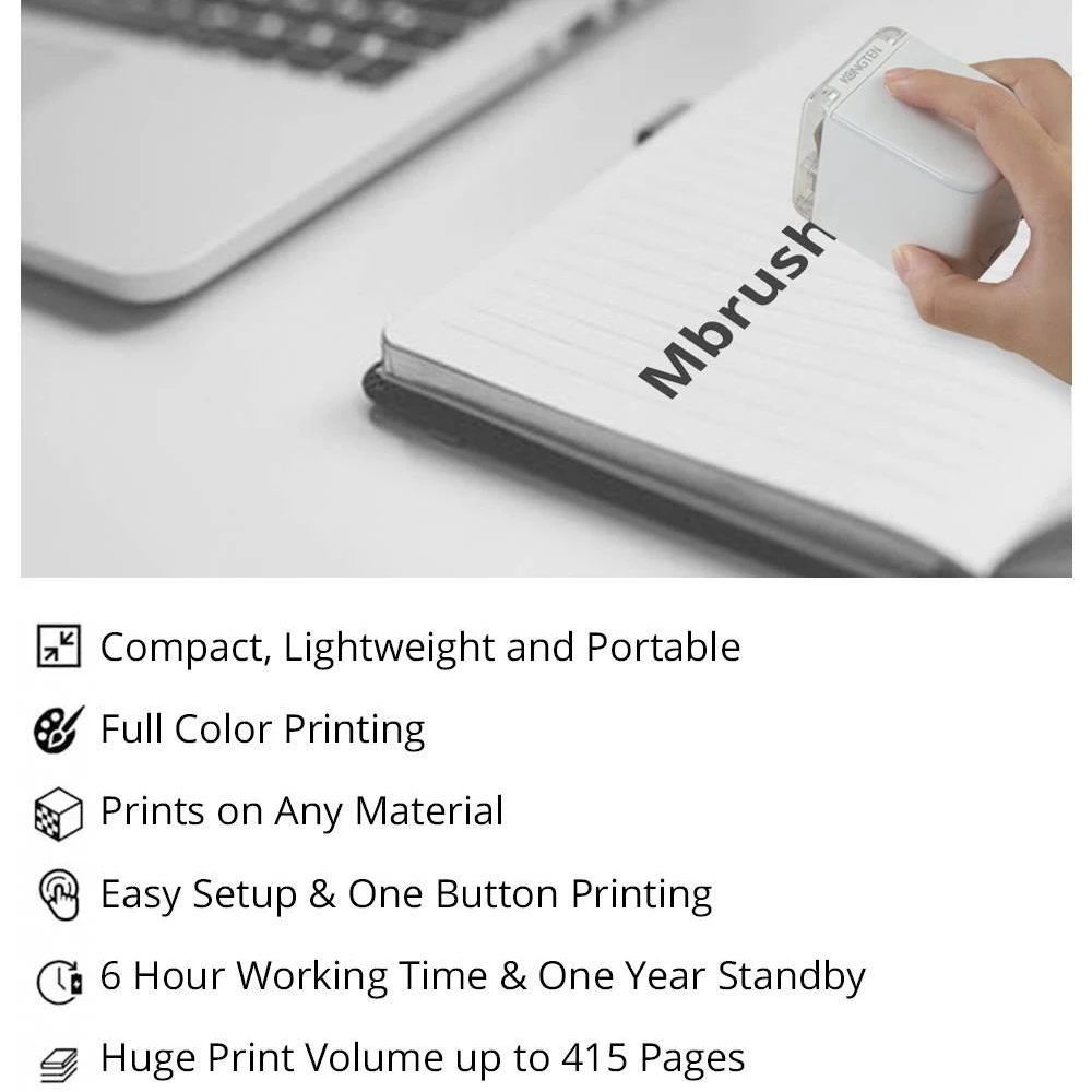 KONGTEN ручной струйный принтер с картриджем для цветной печати логотипа на