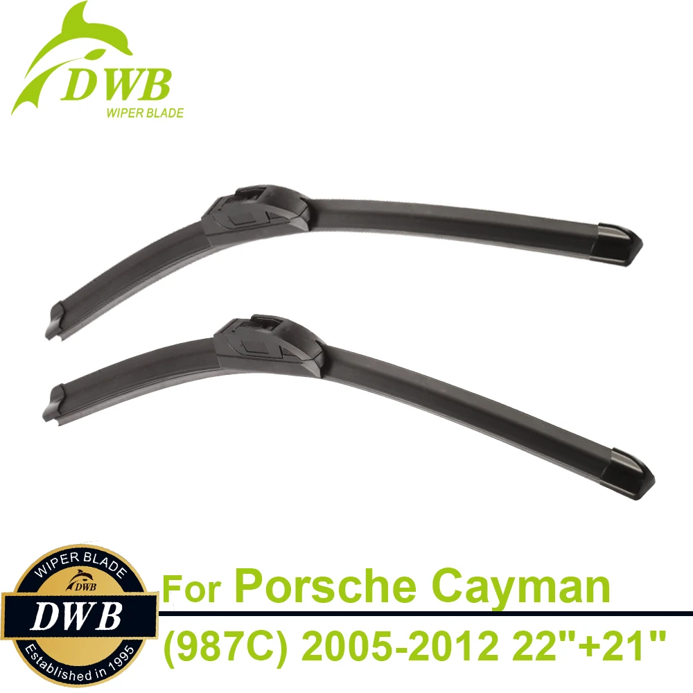 

Щетки стеклоочистителя для Porsche Cayman (987C) 2005-2012 22 + 21 дюйма, 2 шт., бесплатная доставка, уникальные резиновые стеклоочистители