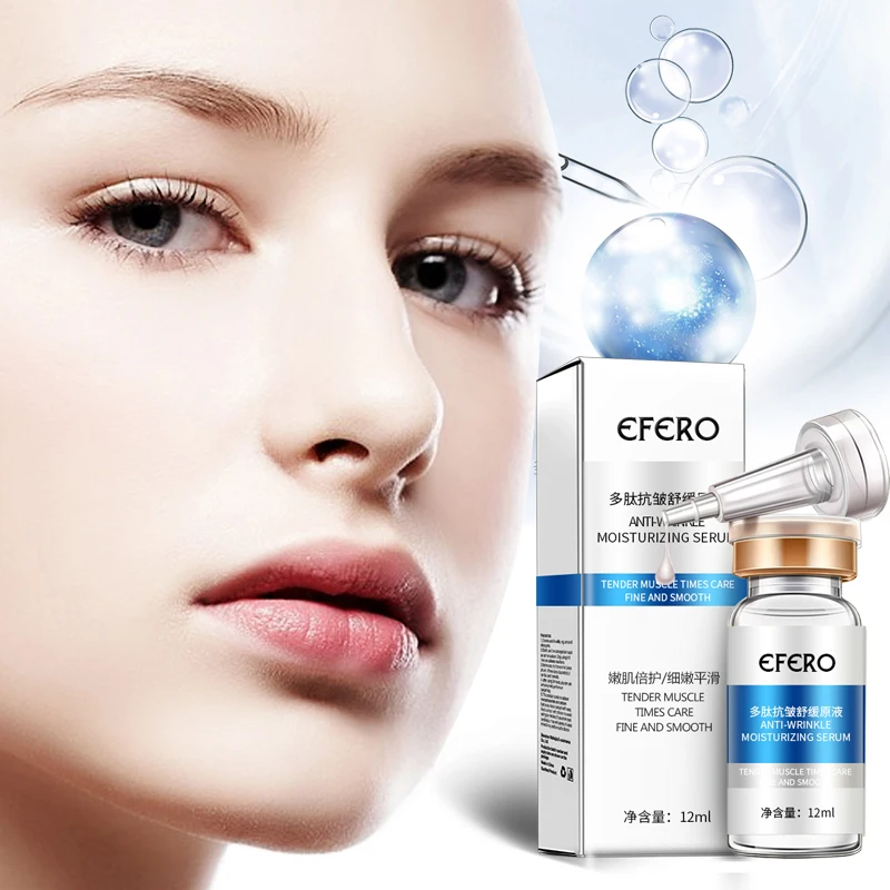 Увлажняющая сыворотка для лица efero восстанавливающая с шестью пептидами против