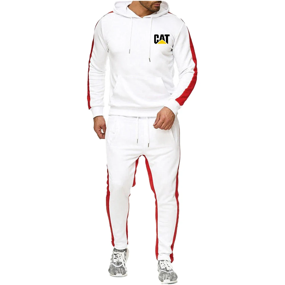 

Костюм спортивный мужской с принтом, Свитшот и штаны, пуловер, худи, повседневная спортивная одежда, комплект из 2 предметов