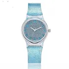 2019 Популярные Новые прозрачные блестящие пластиковые часы с ремешком и циферблатом, модные трендовые часы для мужчин, детские часы для девочек