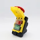 KJD18 7Pins 15A 400V Waterproof Electromagnetic Emergency Push Button Switch For Garden Machine Tools