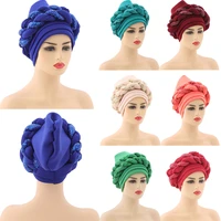 latest shinning sequins turban cap for women ready female head wraps african auto geles aso oke headtie already made headties