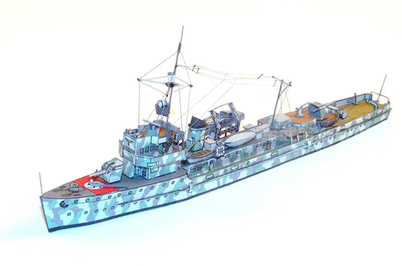 1:400 немецкий адмирал Sher линкор 3D бумажная модель литья под давлением Warship y