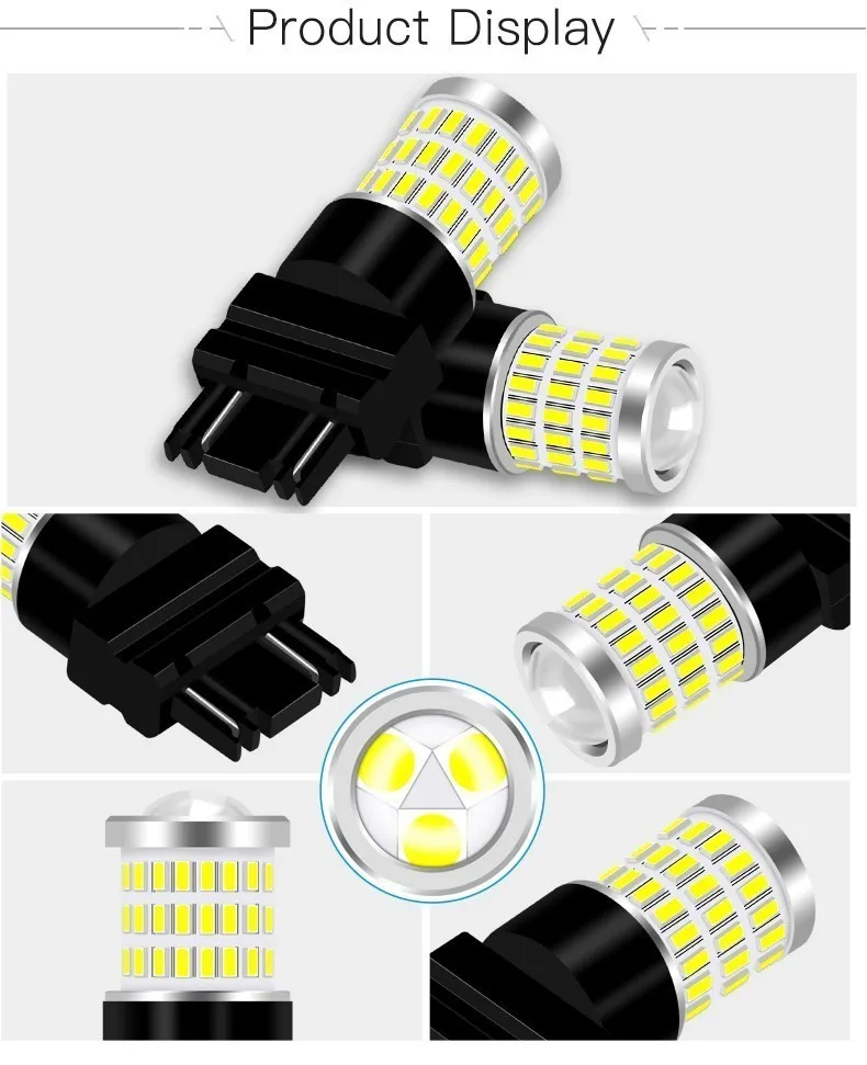 1 шт. 1156 BA15S P21W 1157 3156 3157 7440 7443 светодиодный BAY15D BAU15S PY21W лампа T20 W21W светодиодный лампы сигнала поворота светильник Автомобильные стояночные огни