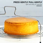 Двойная проволока резак для торта слайсер Регулируемый 2 линии из нержавеющей стали DIY разделитель для масла хлеба нож для теста кухонные инструменты для выпечки