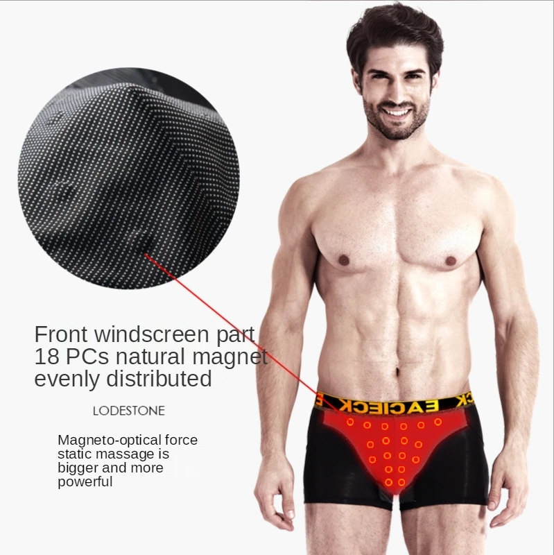 2023 NEW  3Pcs Men's Physiological Panties 25 Magnets Comfortable And Dry Modal Underwears man Health Magnetic Energy Underpants