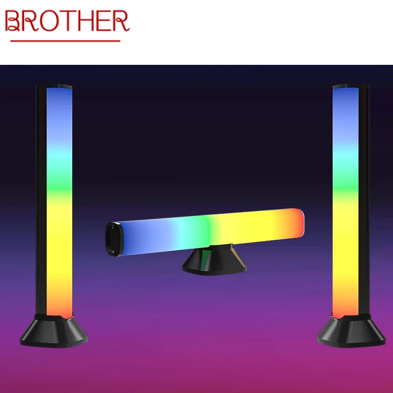 

BROTHER RGB Lighting Effect Symphony Background Music Atmosphere Lamp Decoration for Home Bar KTV Hotel 2 Pack