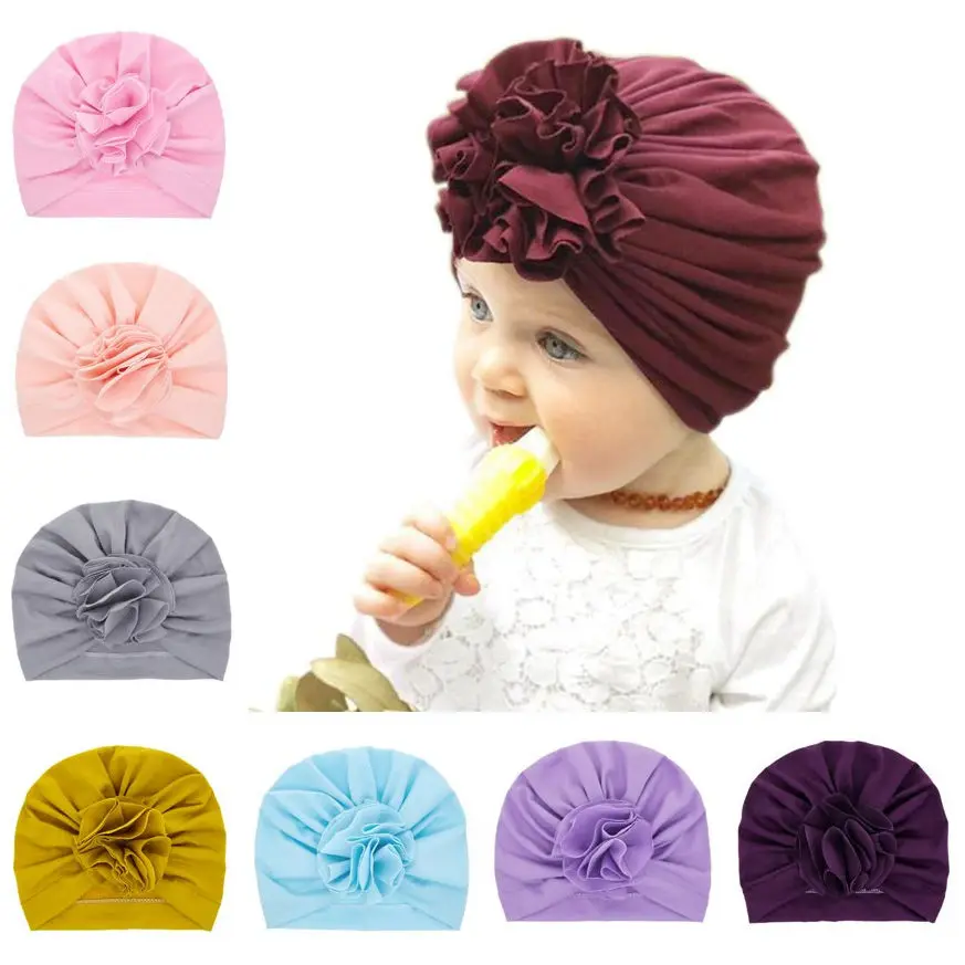 Шапка-тюрбан для малышей милая маленьких мальчиков и девочек хлопковые шапочки