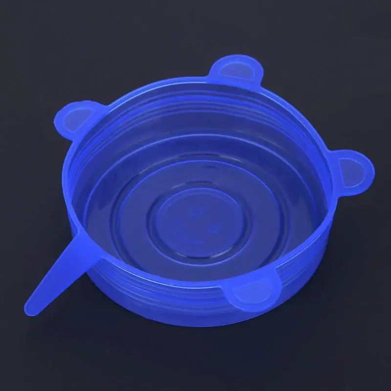 12 шт. сохраняющий свежесть крышки растягивающиеся из силикона Еда Обёрточная