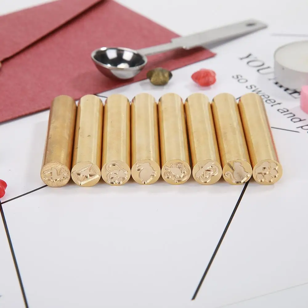 1 шт. Ретро цилиндрическое уплотнение воск латунный конверт печать таможня