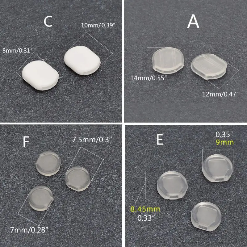 100 шт Серьга колодки Поддержка стабилизатор силиконовые комфорт серьги подушки