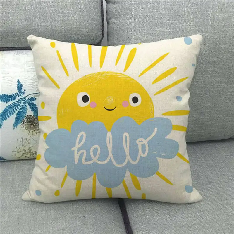 Оптовая продажа наволочка Rv and hello sunshine дизайн Чехол для подушки