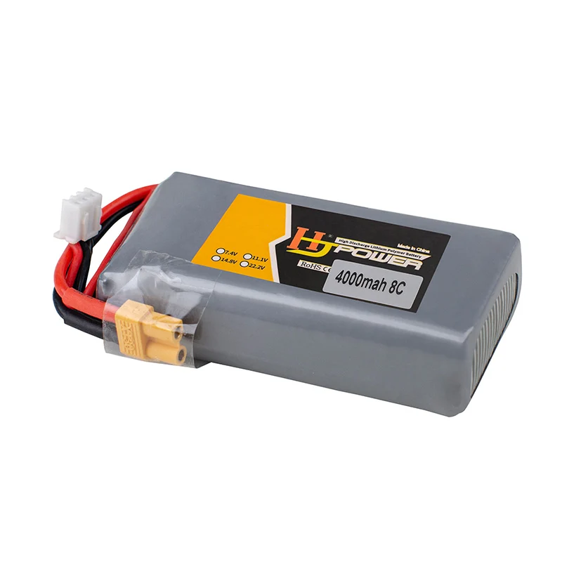 4000mAh 2S 7.4V 8C Lipo Battery TX16S TX18S TRemote Control Transmitter JST-XH and XT30 Plug Large Endurance | Игрушки и хобби