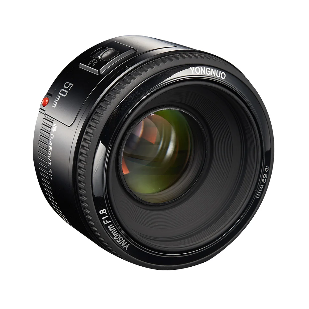 YONGNUO YN EF 50 мм f/1,8 AF объектив 1:1. 8 стандартная Диафрагма объектива с автоматической фокусировкой для Canon EOS DSLR камер