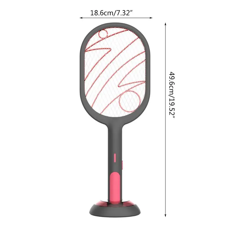 

G32B USB Charging Electric Swatter Three Layer Mosquitoes Lamp Killer Rechargeable Electronic Bug Wasp Fly Zapper