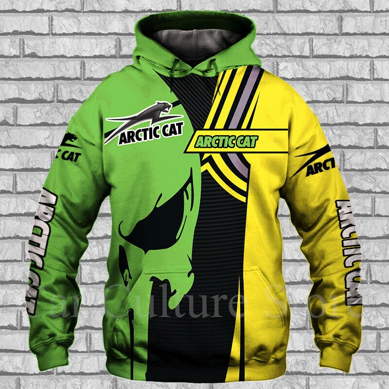 

New Arctic Cat Men's Hoodie Oversized Top Streetwear 3D Printed Jacket Sweatshirt High Quality Pullover Harajuku Sportswear