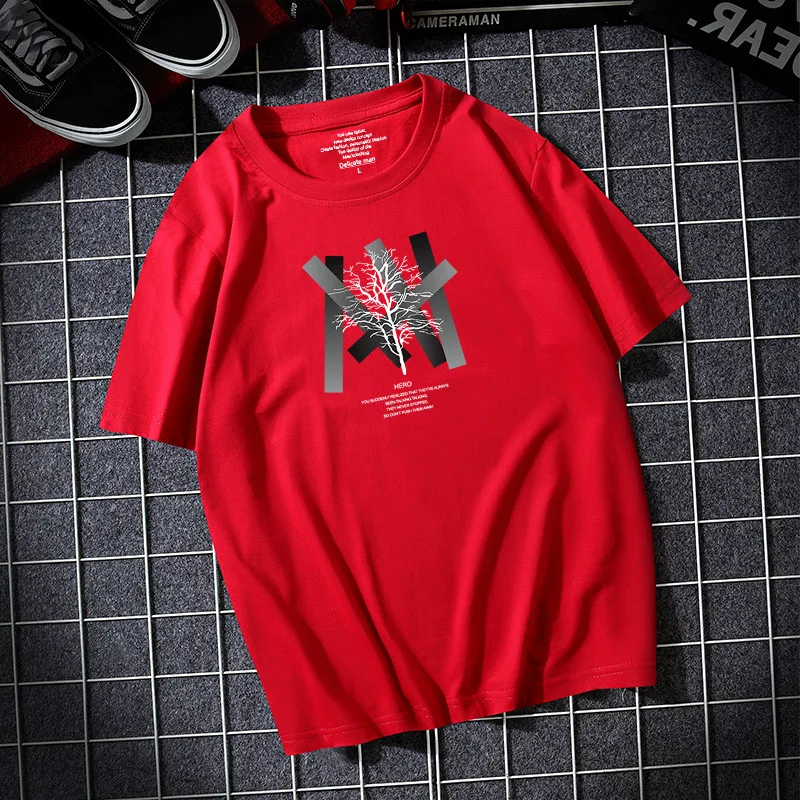 

2021 new hip hop t shirt men's shirt cotton t-shirt printing short fashion Casual streetshirt sleeve Harajuku tees tops