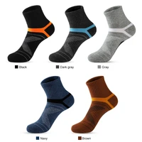 new product mens socks 5 pairsbreathable pure cotton compression stockings mens ankle sports socks black large size 38 45