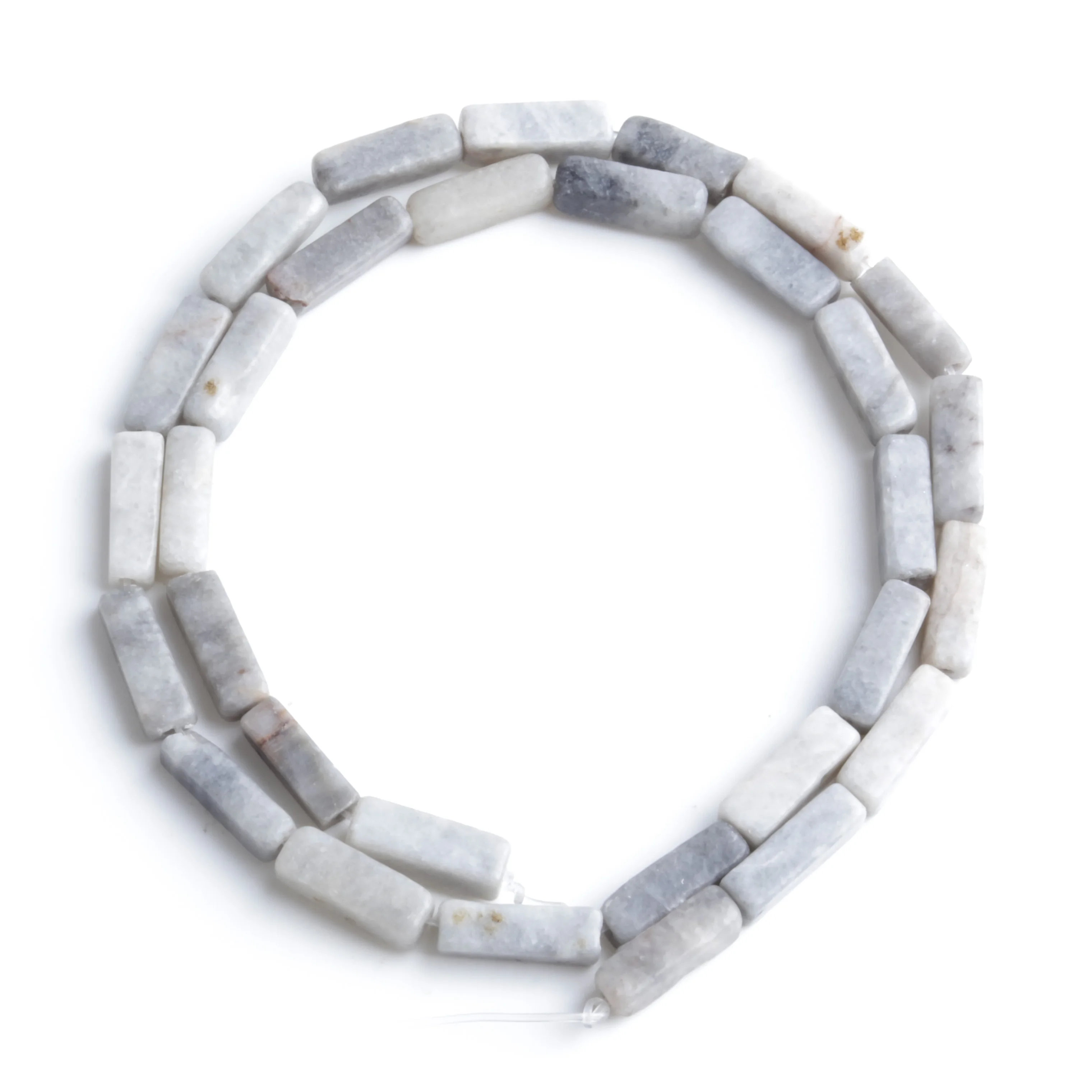 

Natural Stone 4x13mm Yun Baishi Rectangular Column Rectangular Square Loosely Spaced Bead Separator Bead DIY Necklace Bracelet