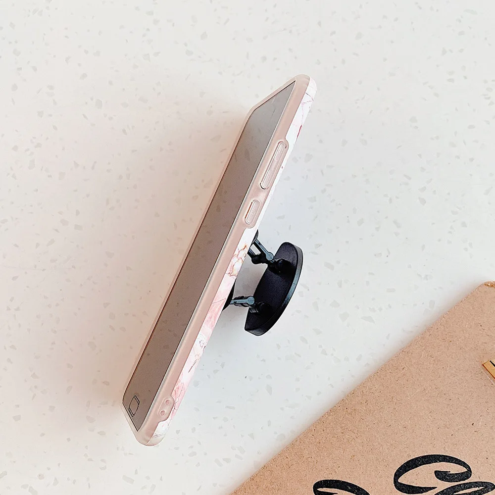 Чехол LOVECOM для телефона с мраморной подставкой и держателем мягкий чехол IMD Для