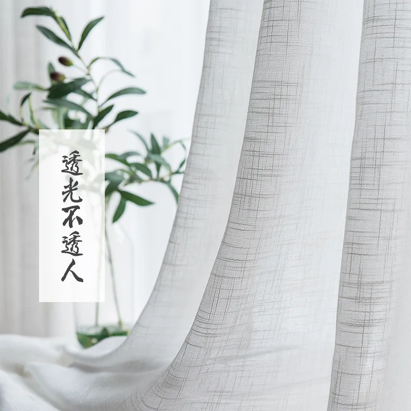 Белые кухонные шторы современные занавески из искусственного хлопка и льна для