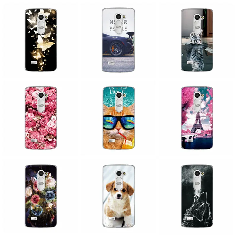 Чехол с животным узором для LG Leon, чехол из мягкого ТПУ для LG Leon 4G C40, чехол для LG LEON H340N H320 H324, чехол-бампер