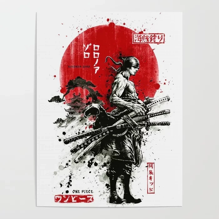 

Canvas Prints Painting Wall Art Roronoa Zoro Poster Modern Japanese Home Decor Anime For Living Room Modular Pictures No Frame