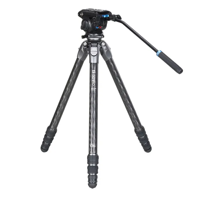 

Benro TR328CLK Tripod Carbon Fiber Tripods Camera Stands S4N Video Head 4 Section