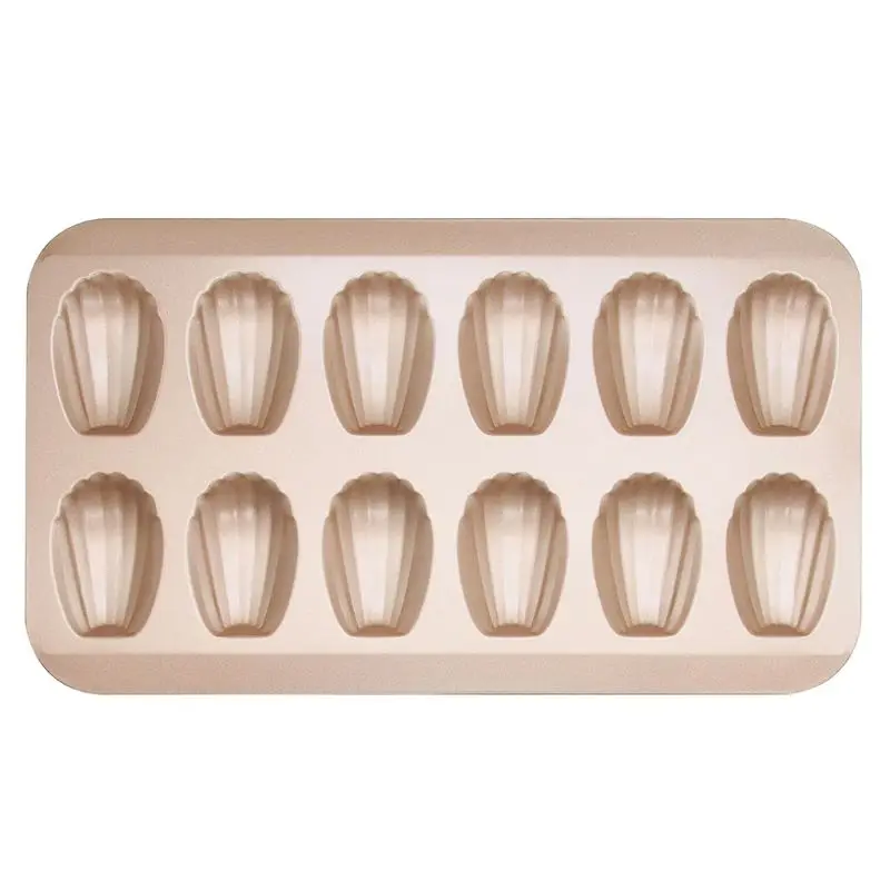 

12Cup Nonstick Madeleine Pan Shell Shaped Carbon Steel Mold Baking Mould Tools