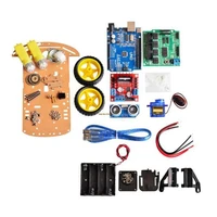 new avoidance tracking motor smart robot car chassis kit speed encoder battery box 2wd ultrasonic module for arduino kit